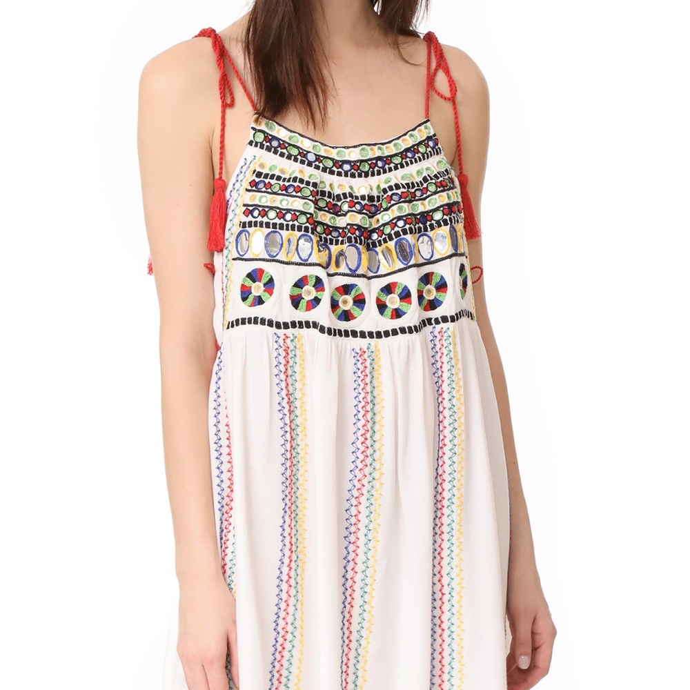 PIA PAURO. Embroidered Swing Tassel Dress! - Picture 3 of 7